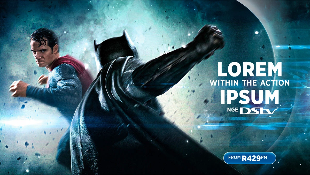 DStv identity pitch — dStv superhero application using the translucent glass device