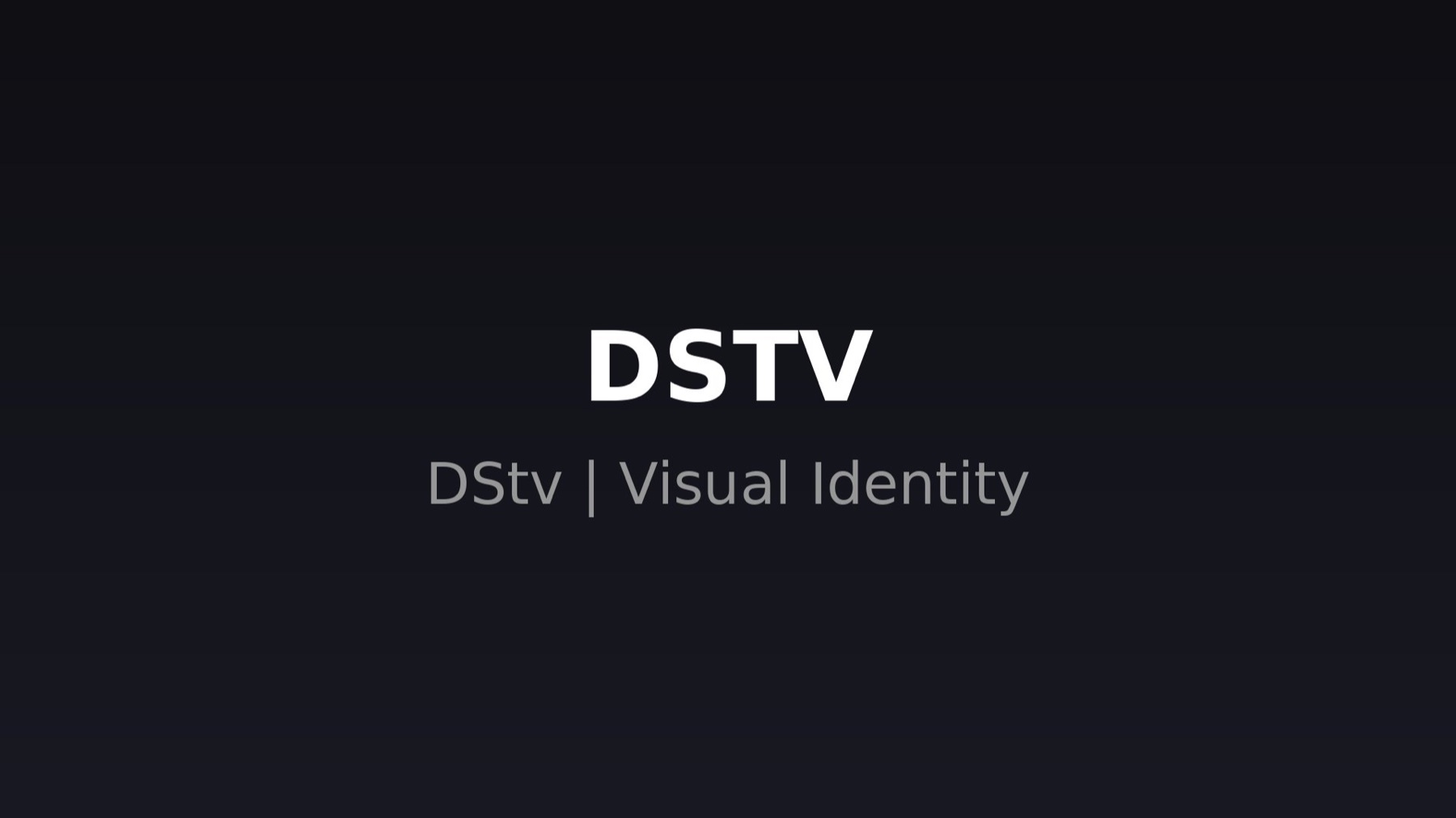 DStv visual identity and broadcast packaging system