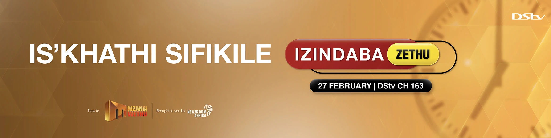 Nguni News launch banner announcing Izindaba Zethu on Mzansi Wethu
